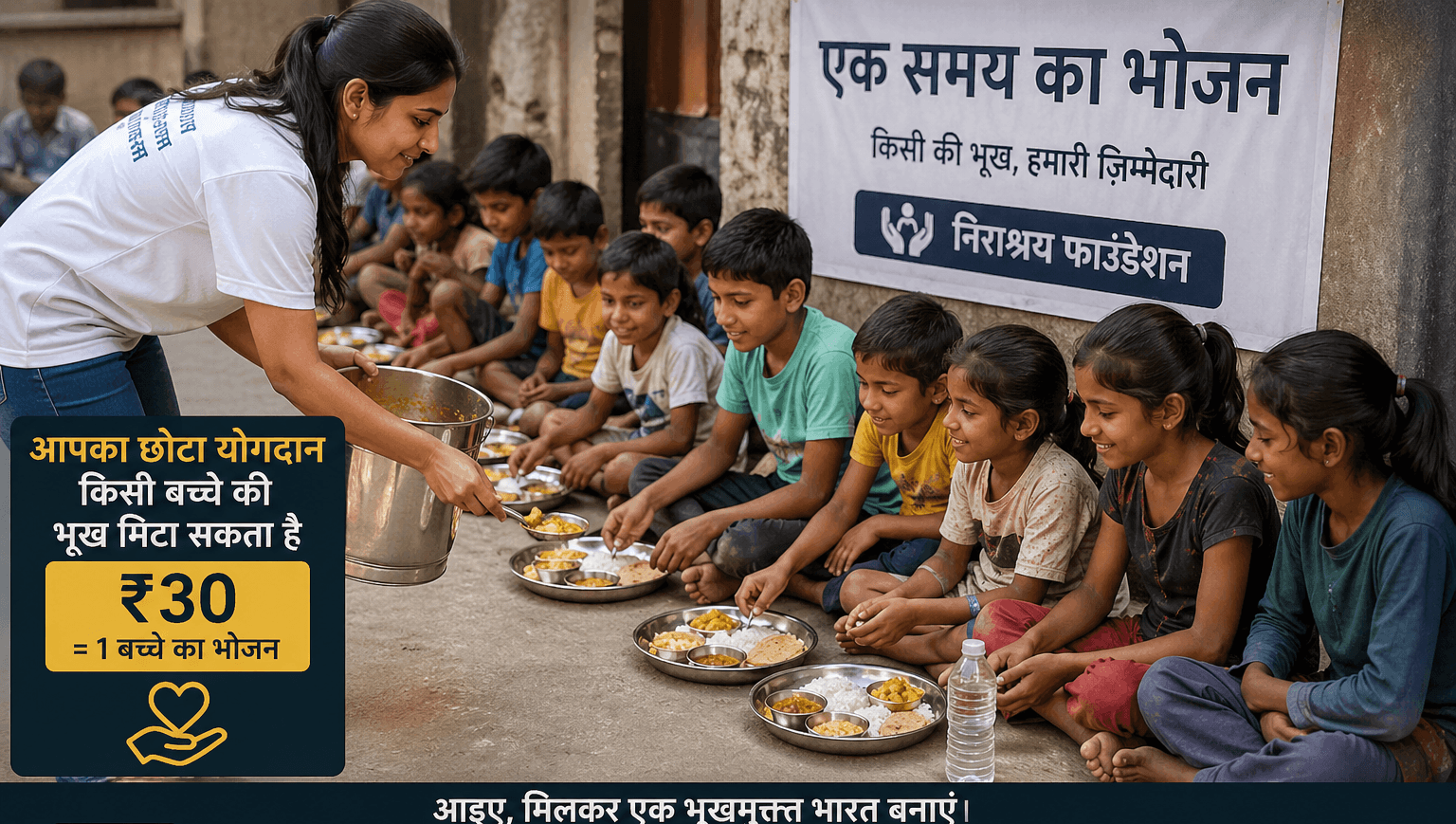 🍛 Help Poor Children With Food Donation in India